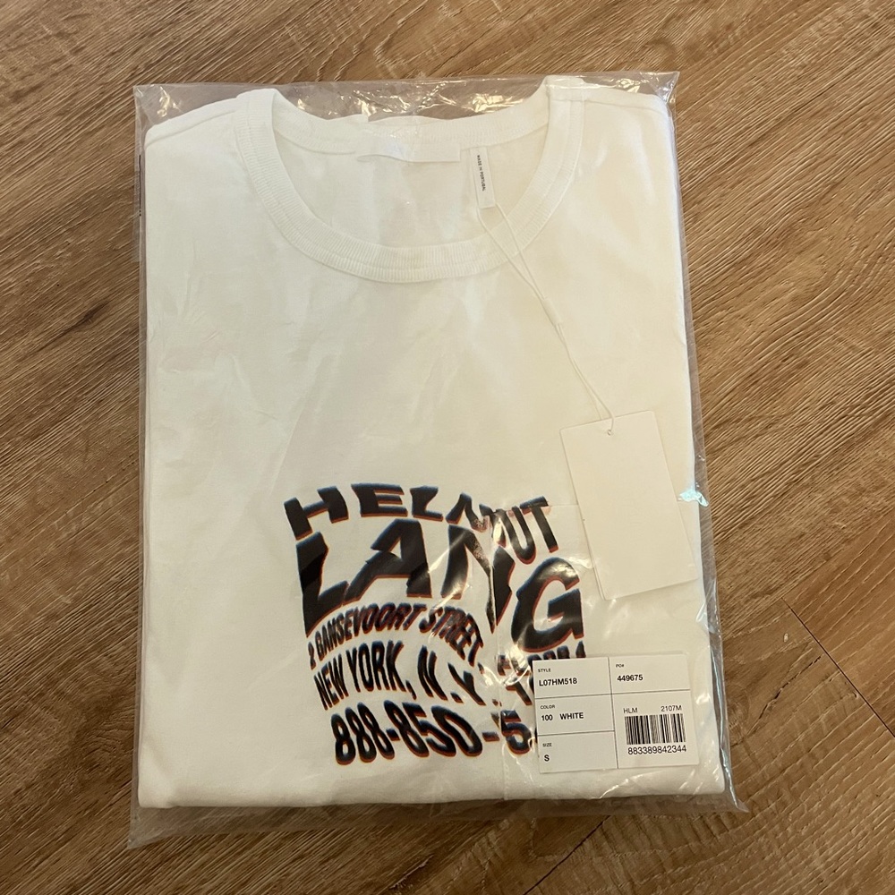 Helmut Lang warp long sleeve t-shirt brand new NWT still sealed